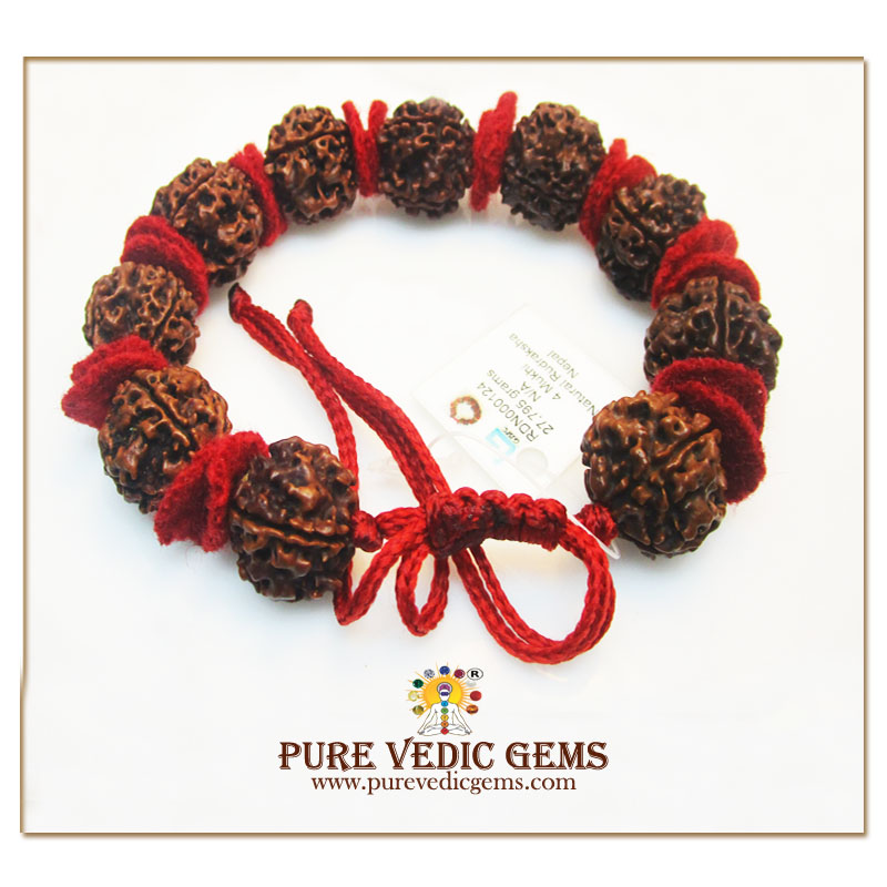 Buy online Rudraksha Bracelets Om Charm 5 Faced 5 Mukhi Small Rare Original  Rudraksh Jewellery Beautiful Alloy Om Charm Bracelets For Men A from  fashion jewellery for Women by Herbal Jewellery for