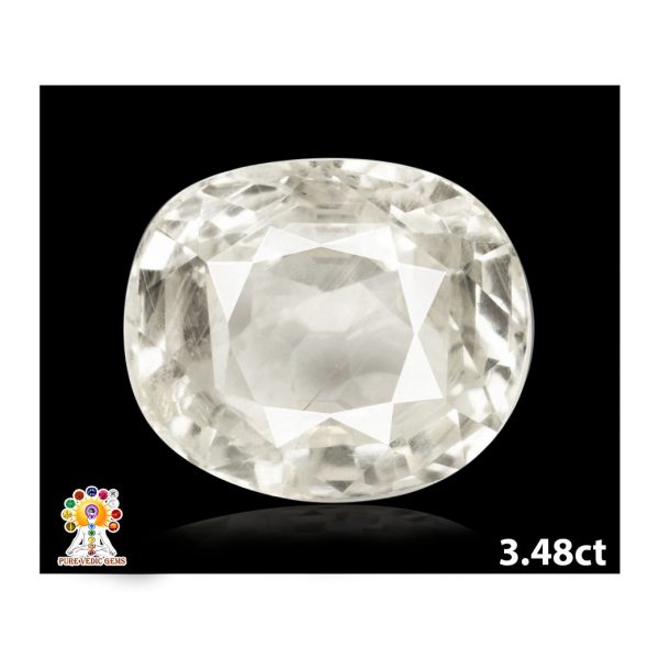 3.48ct-X518-White Sapphire