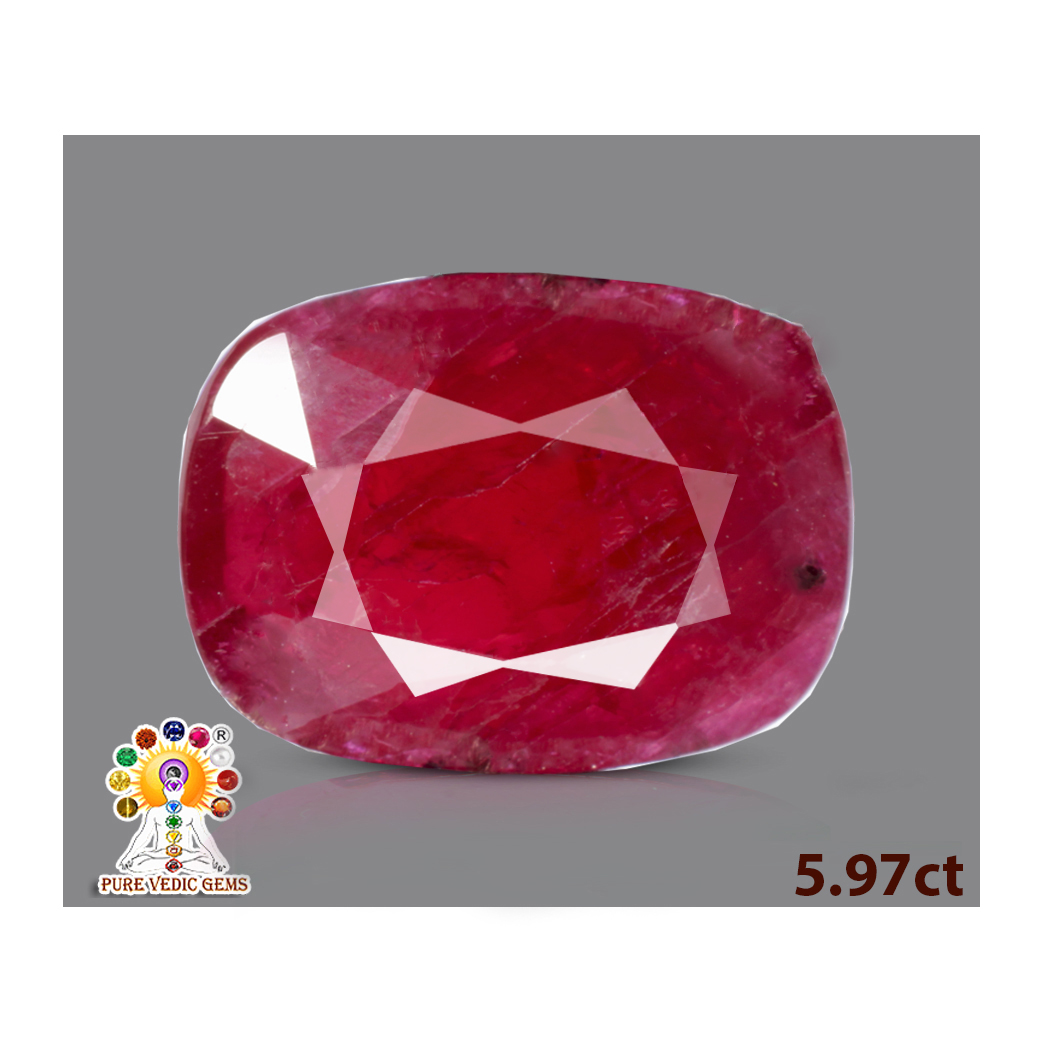 African Ruby 5.97ct.@21883per. ct. (Luxury)